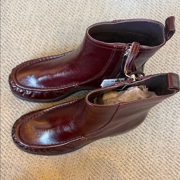 ZARA Burgundy Ankle Boots NEW Size 36 - Picture 8 of 8